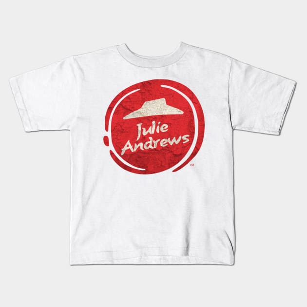 Cosplay Parody Pizza Hut Vintage - Julie Andrews Kids T-Shirt by kumurkumur